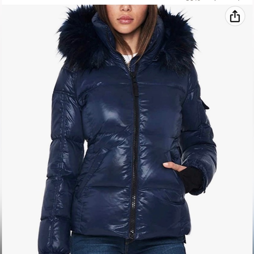 S13 (sam) navy puffer coat